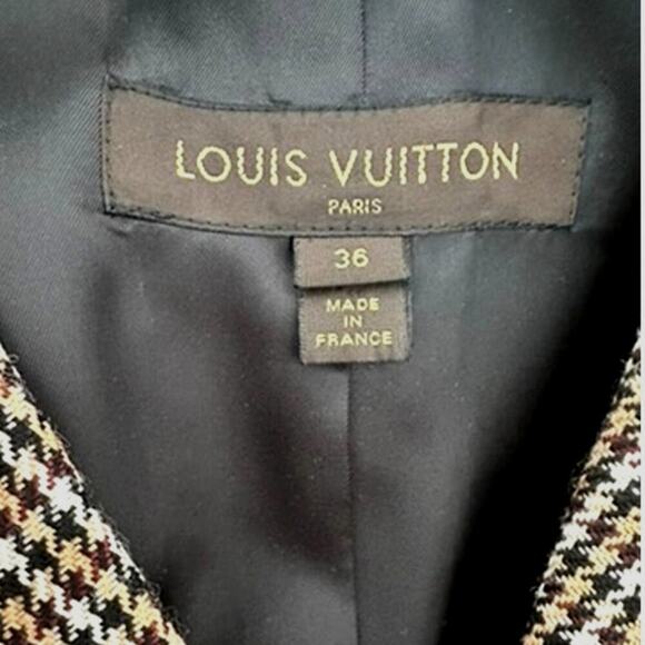 Louis Vuitton F/W 2014 Wool Houndstooth Blazer - Picture 2 of 9